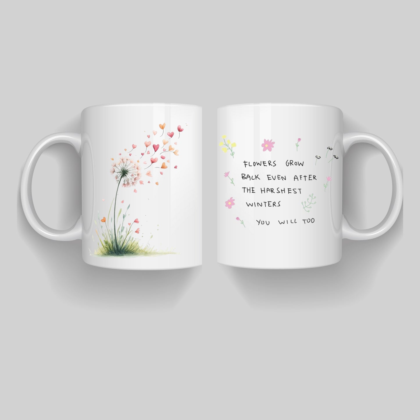 You Will Bloom Again Mug | Inspirational Quote Ceramic Coffee Mug