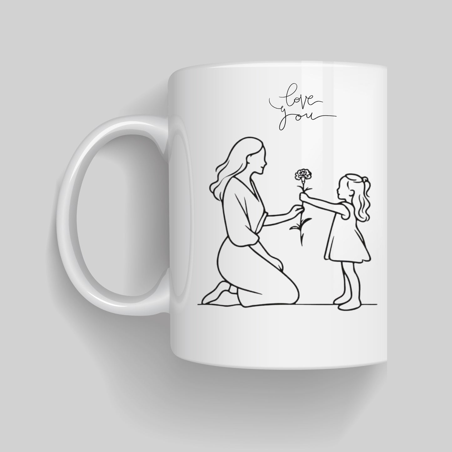 “Thank You Mom” Quote Ceramic Coffee Mug
