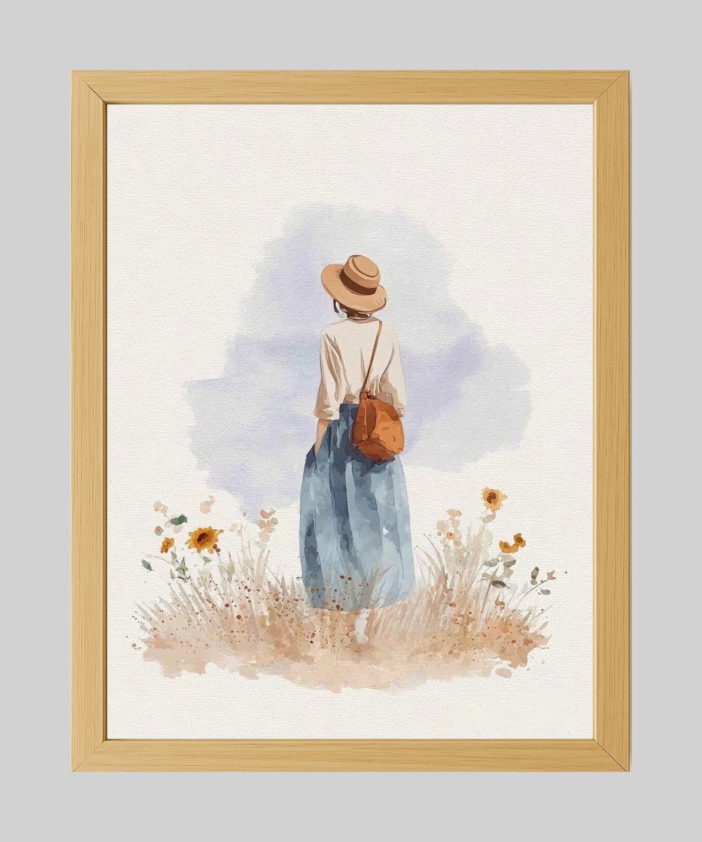 Girl in Hat Wall Art