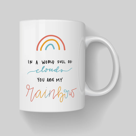Snoopy Love & You Are My Rainbow Mug