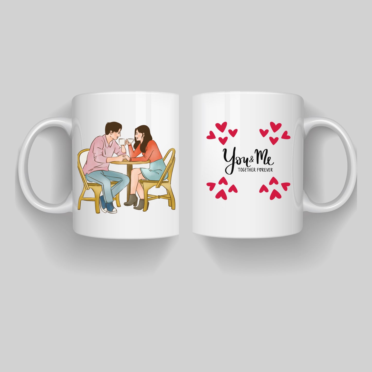 You & Me Together Forever Couple Coffee Mug