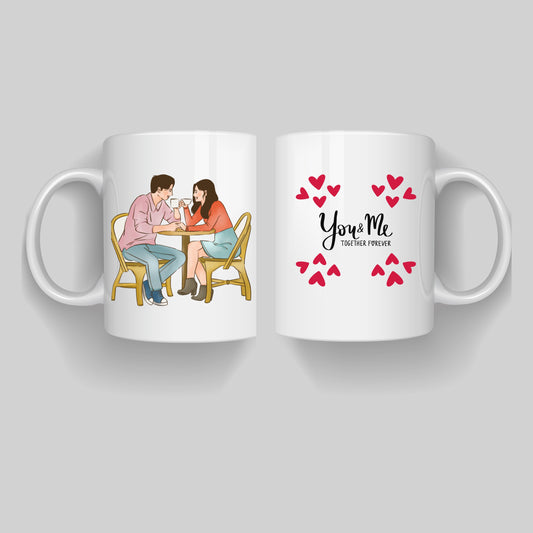 You & Me Together Forever Couple Coffee Mug