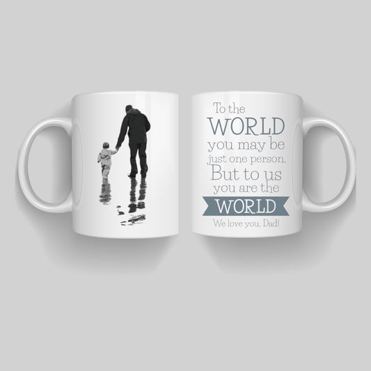 “Father and Child Quote Ceramic Coffee Mug
