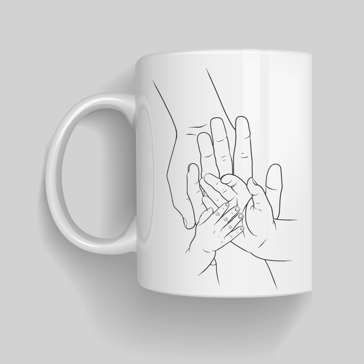Minimalist Family Line Art Mug