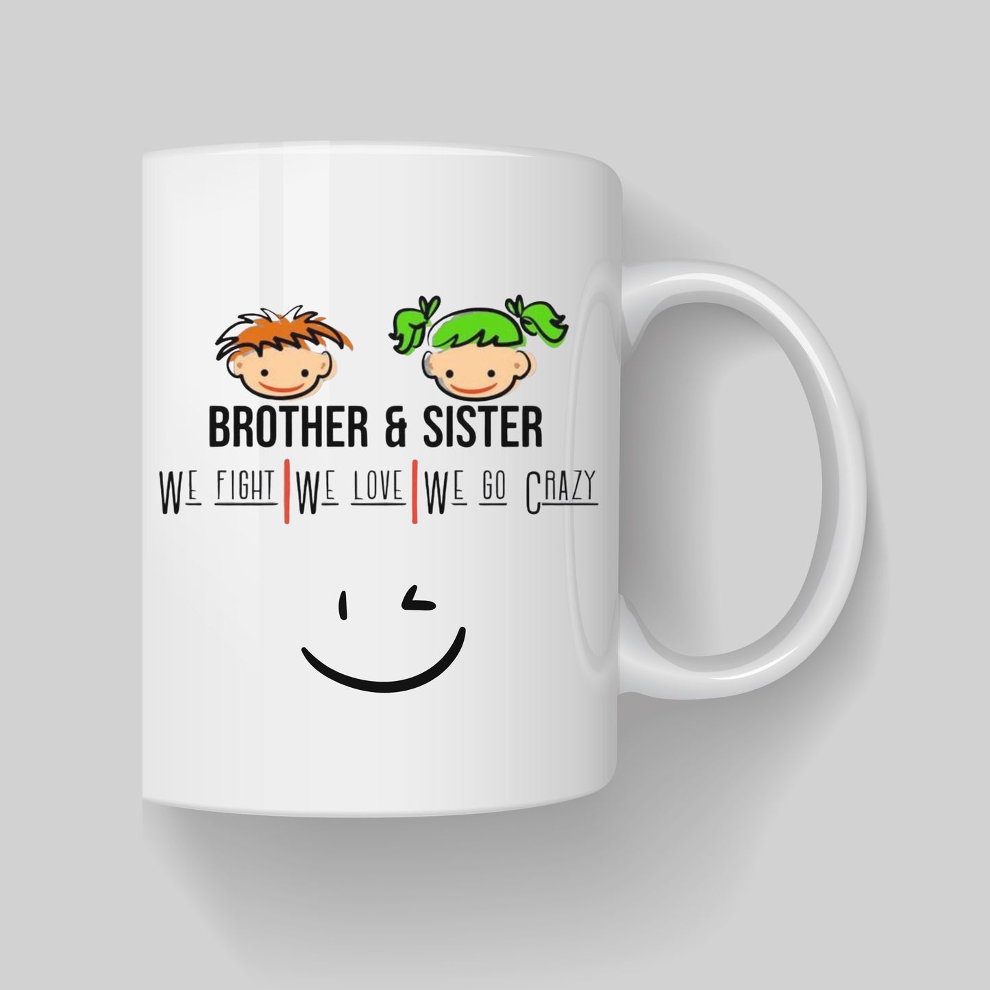 Brother Sister Bond Ceramic Mug