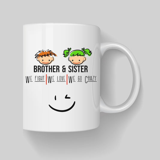 Brother Sister Bond Ceramic Mug
