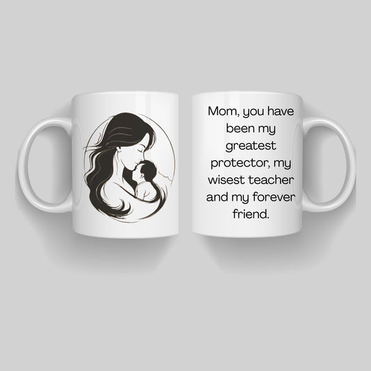 Mother and Child Ceramic Coffee Cup