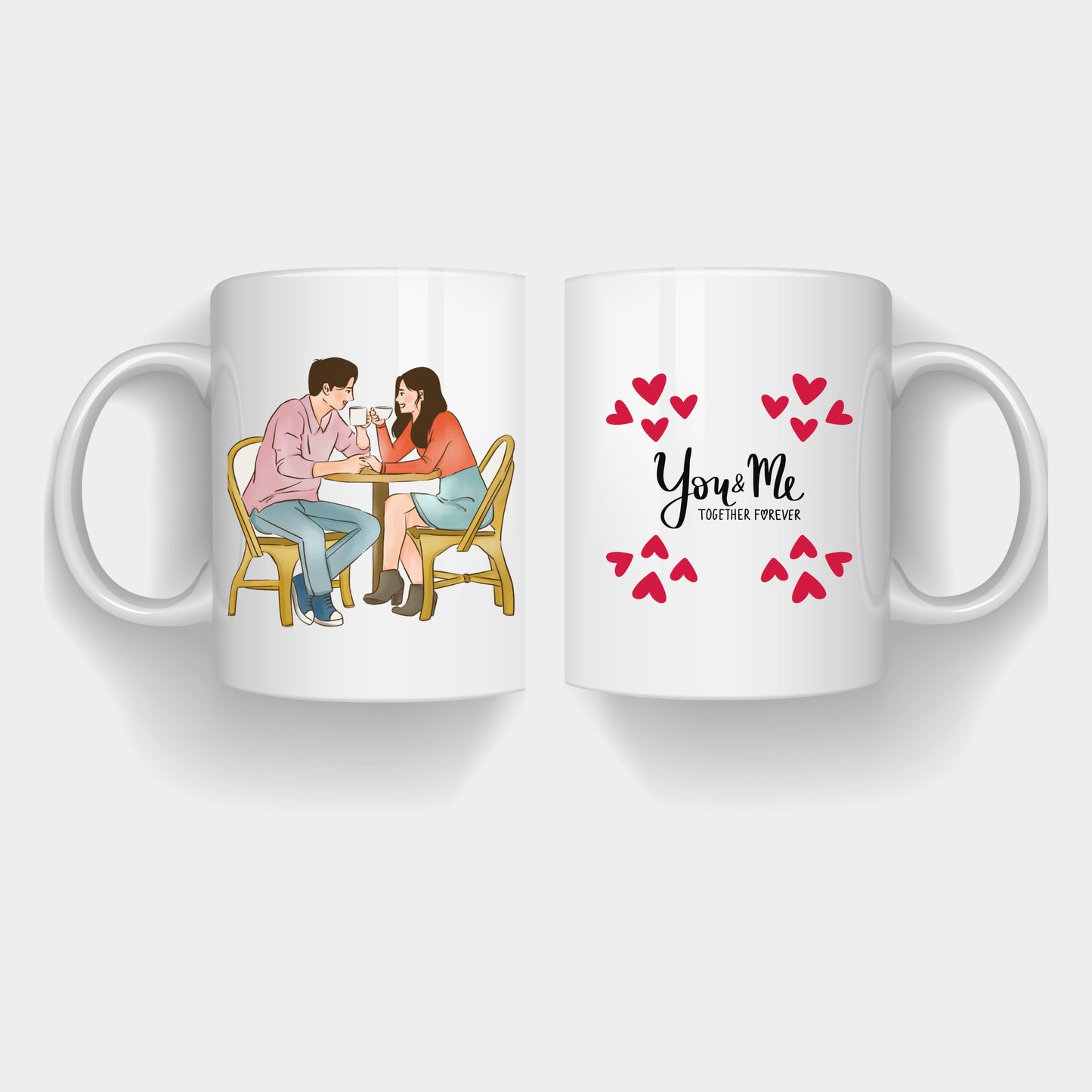You & Me Together Forever Couple Coffee Mug