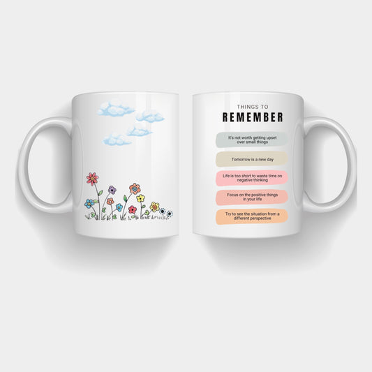 “Things to Remember” Positive Affirmation Mug