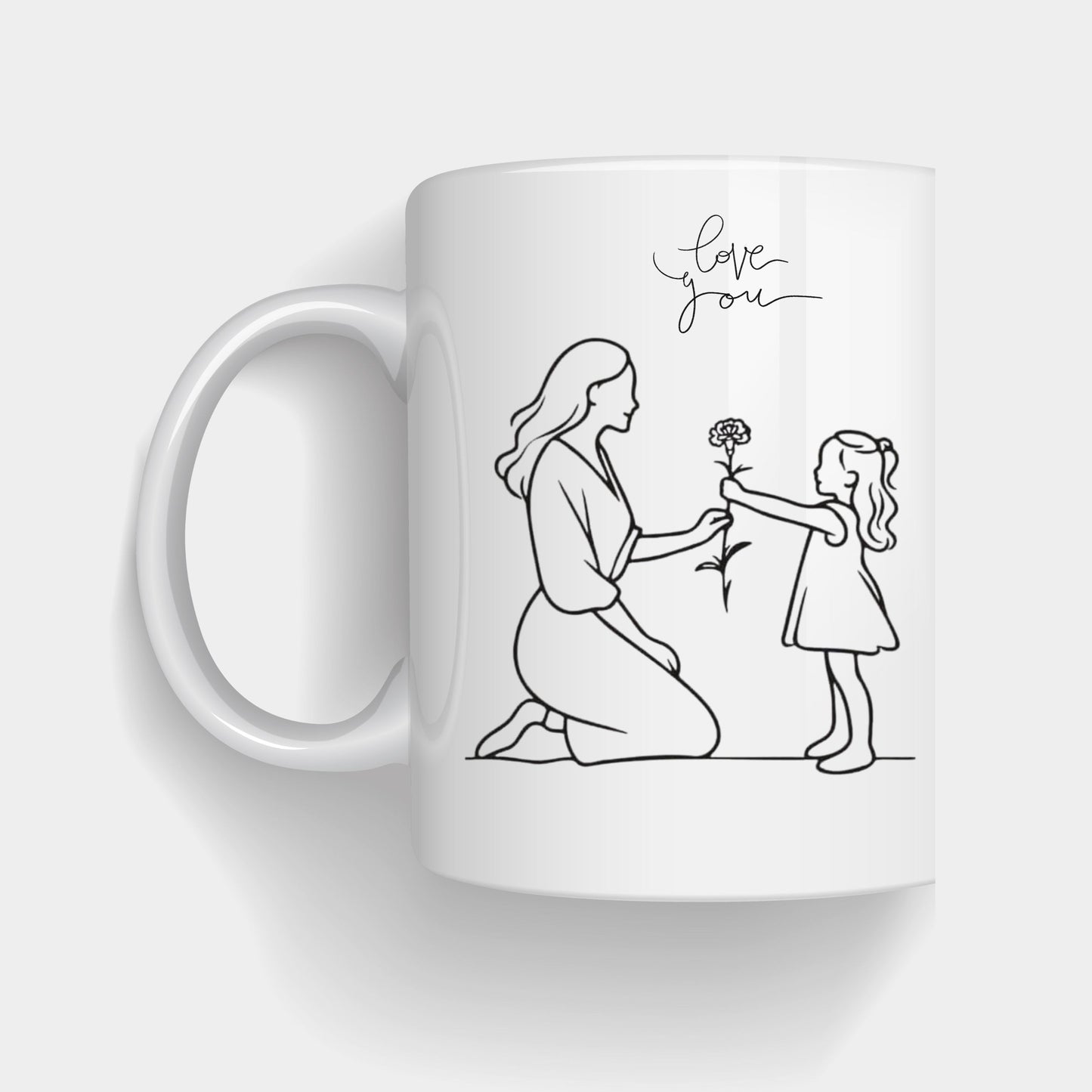 “Thank You Mom” Quote Ceramic Coffee Mug