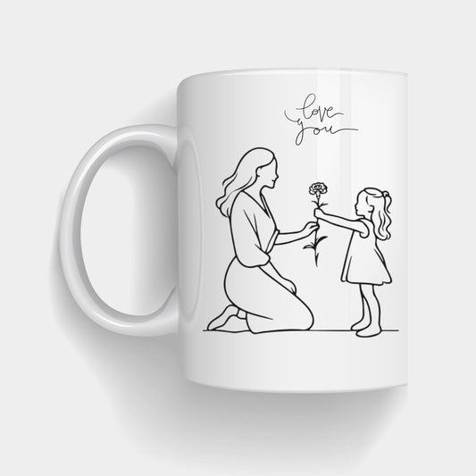 “Thank You Mom” Quote Ceramic Coffee Mug