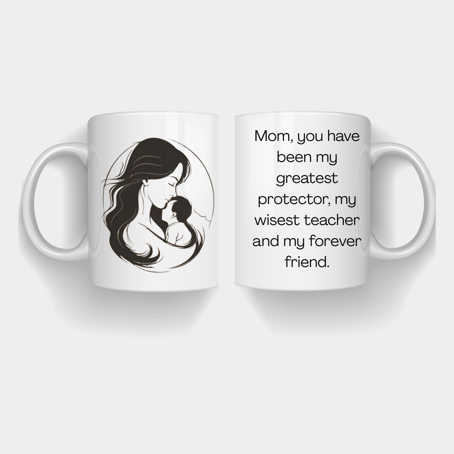 Mother and Child Ceramic Coffee Cup
