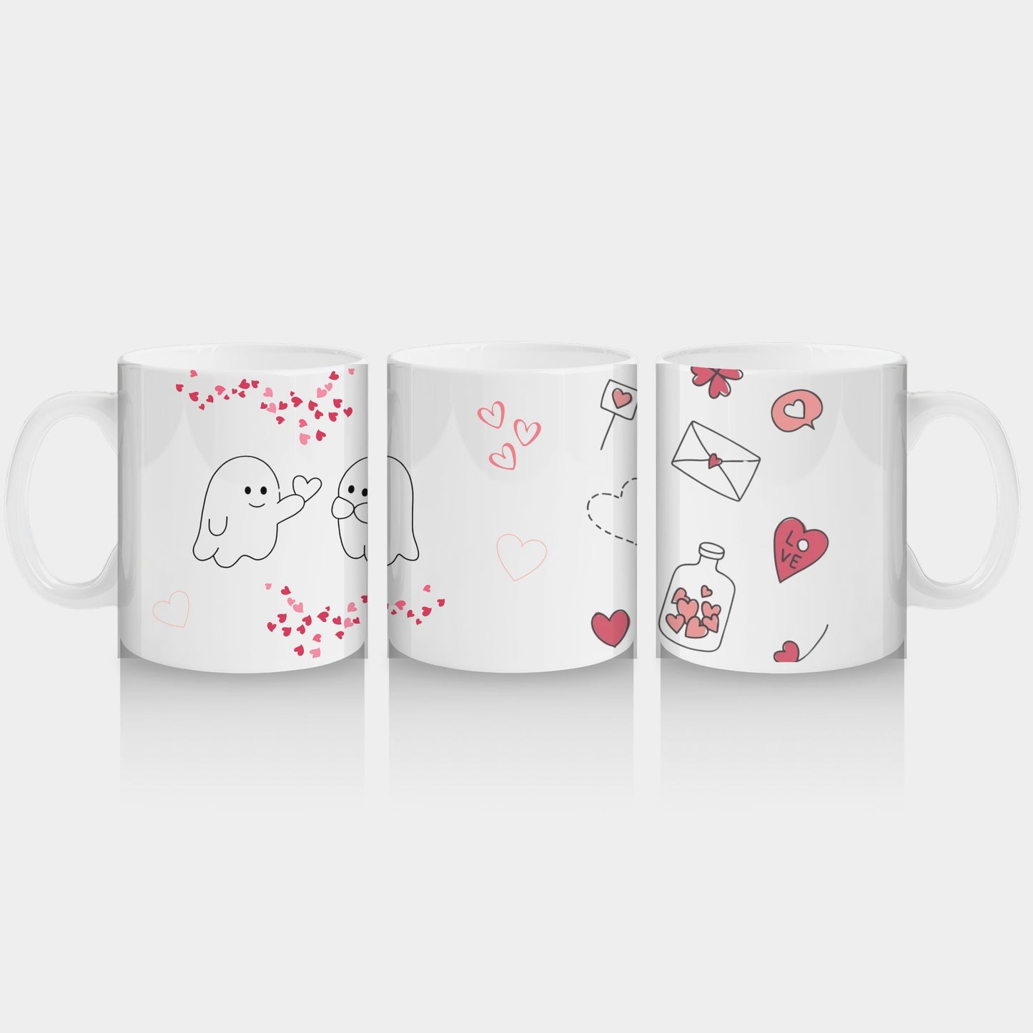 Romantic Heart Ceramic Coffee Mug