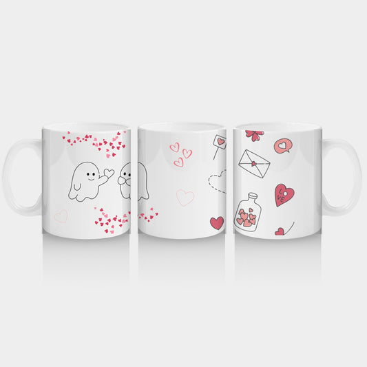 Romantic Heart Ceramic Coffee Mug